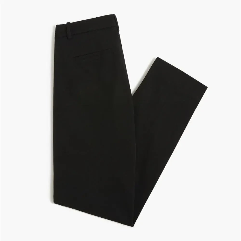 J. Crew Women's Petite Mid Rise Kallie Straight-Leg Pant BO900 Black Sz P8 NWOT